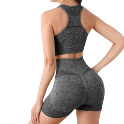 Conjunto de licra corta y top color enterizo0