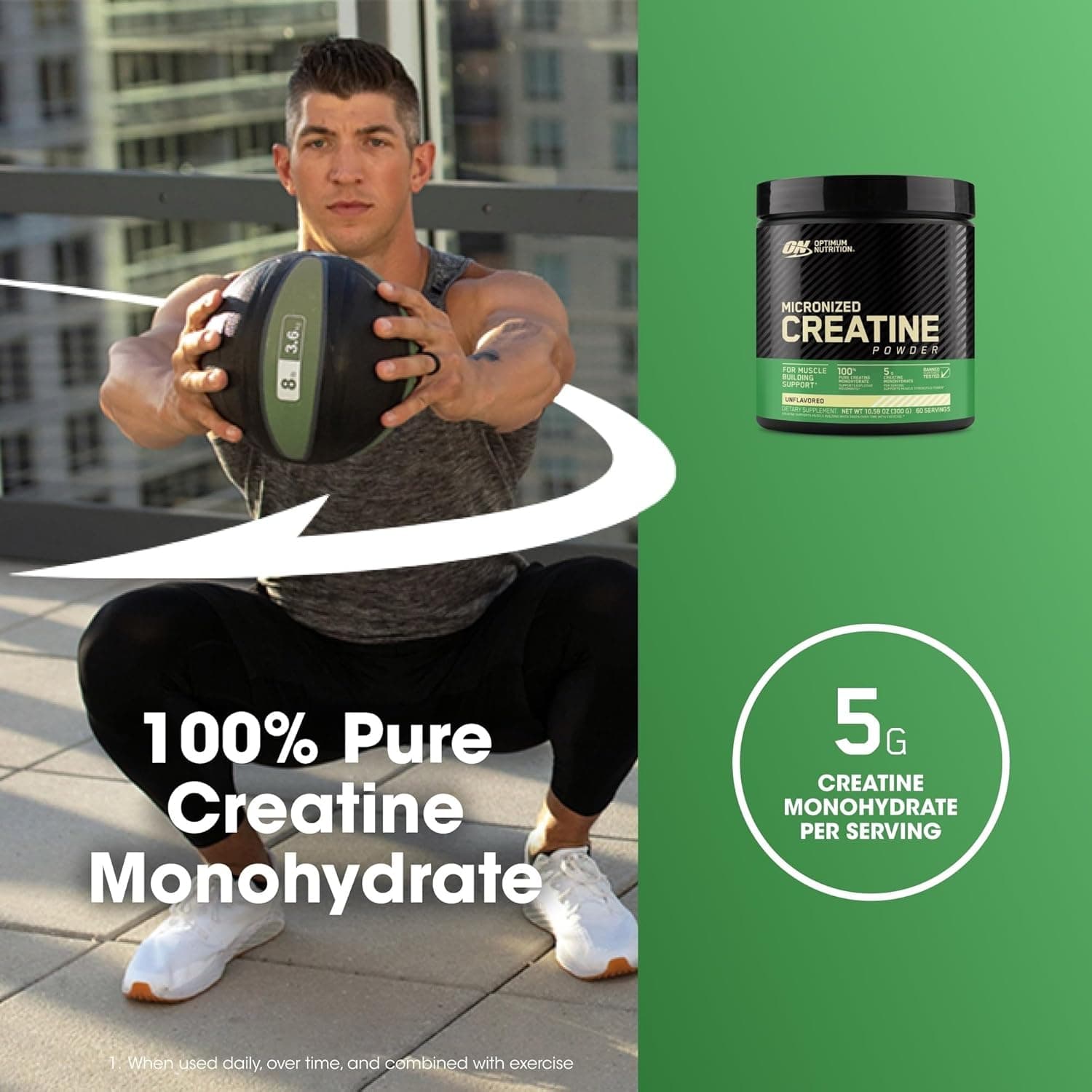 Micronized Creatine Optimum Nutrition (60 servicios)2