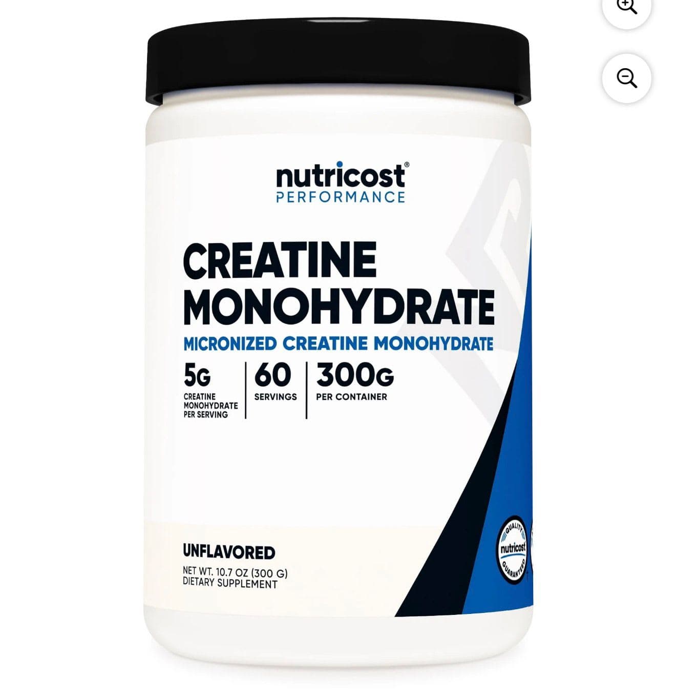 Creatina Monohidratada Nutricost 60 servicios0