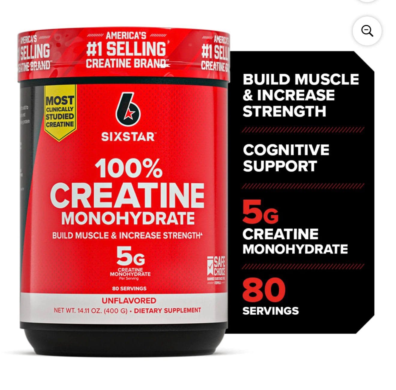 Creatina Monohidratada Sixstar 80 servicios0
