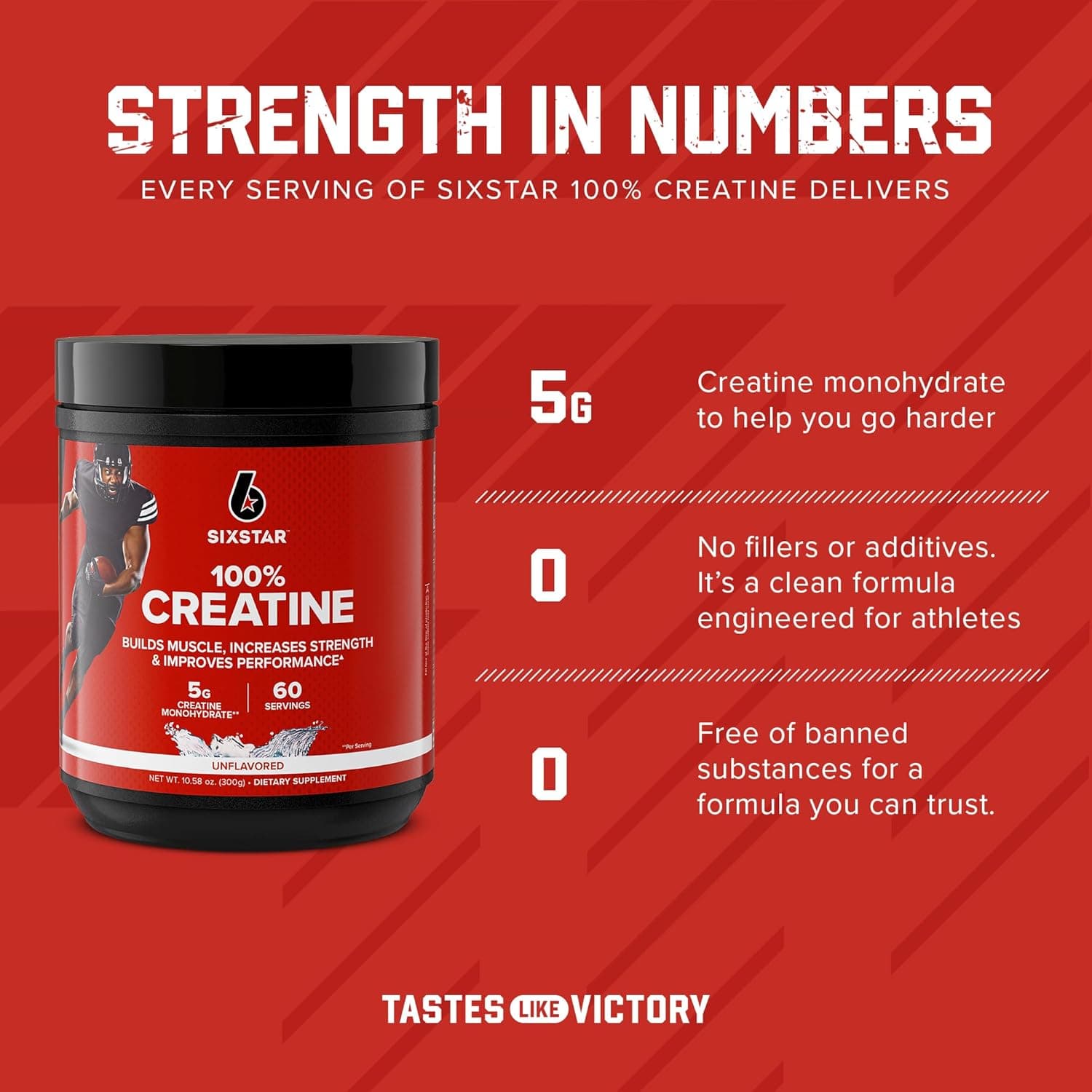100% Creatine SixStar (60 servicios)2